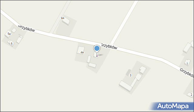 Grzybków, Grzybków, 4, mapa Grzybków