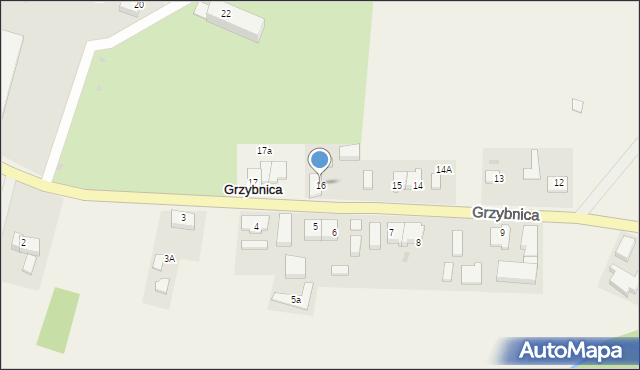 Grzybnica, Grzybnica, 16, mapa Grzybnica