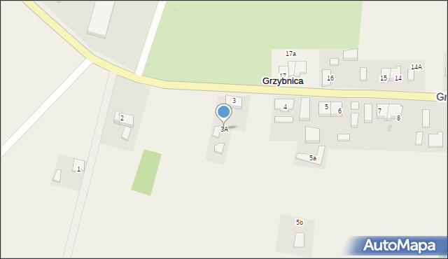 Grzybnica, Grzybnica, 3A, mapa Grzybnica