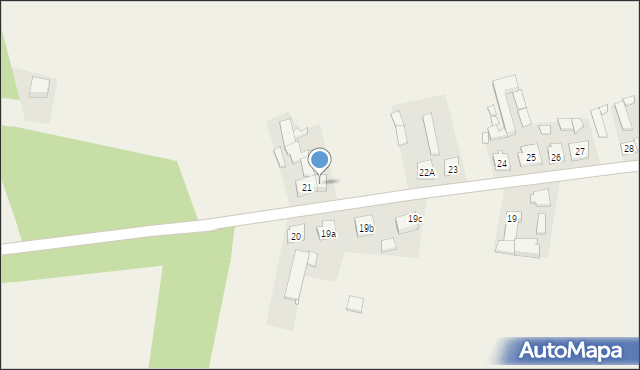 Grzybno, Grzybno, 22, mapa Grzybno