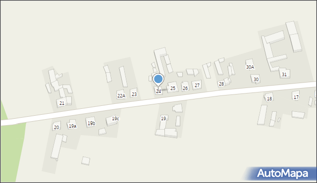 Grzybno, Grzybno, 24, mapa Grzybno