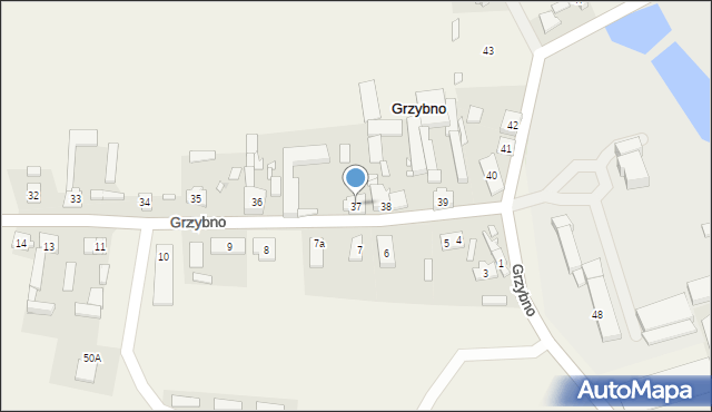 Grzybno, Grzybno, 37, mapa Grzybno