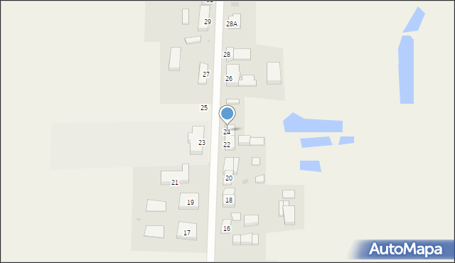 Grzybno, Grzybno, 24, mapa Grzybno