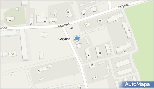 Grzybno, Grzybno, 44, mapa Grzybno