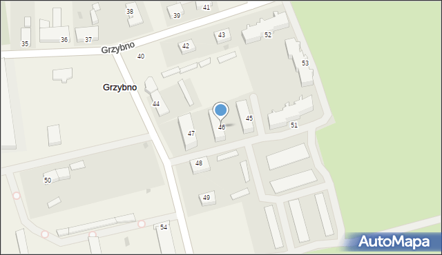 Grzybno, Grzybno, 46, mapa Grzybno