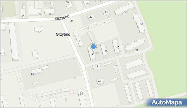 Grzybno, Grzybno, 47, mapa Grzybno