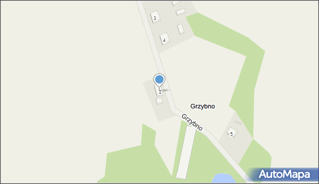 Grzybno, Grzybno, 2, mapa Grzybno