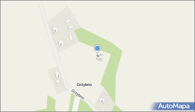 Grzybno, Grzybno, 5a, mapa Grzybno