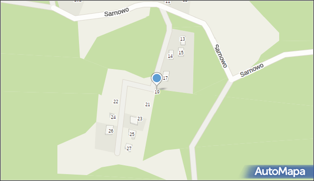 Grzybno, Grzybno, 19, mapa Grzybno