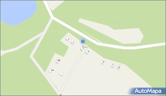 Grzybno, Grzybno, 3, mapa Grzybno