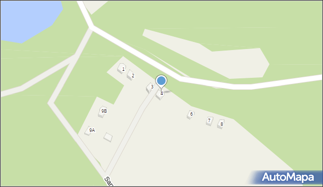 Grzybno, Grzybno, 4, mapa Grzybno