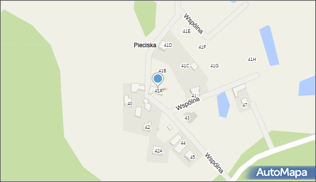 Grzybno, Grzybno, 41A, mapa Grzybno