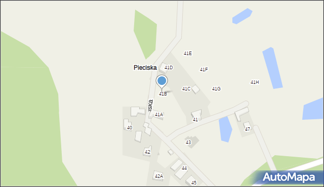 Grzybno, Grzybno, 41B, mapa Grzybno
