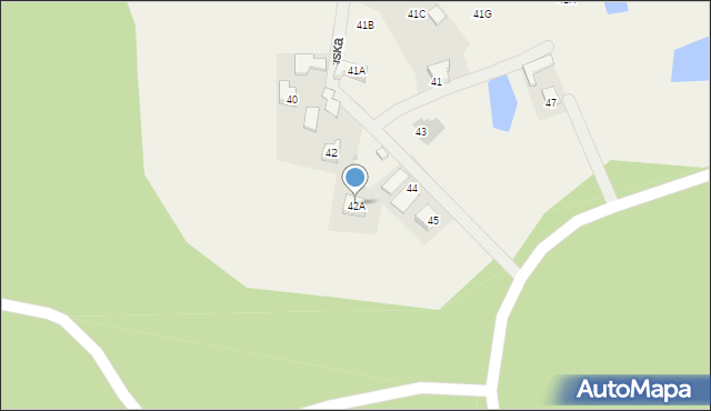 Grzybno, Grzybno, 42A, mapa Grzybno