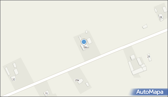Grzybno, Grzybno, 30a, mapa Grzybno