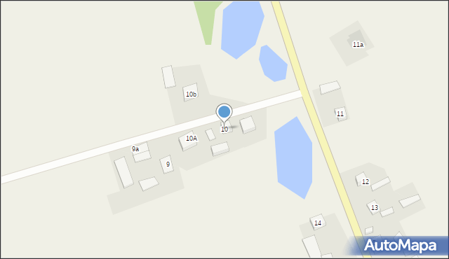 Grzybno, Grzybno, 10, mapa Grzybno