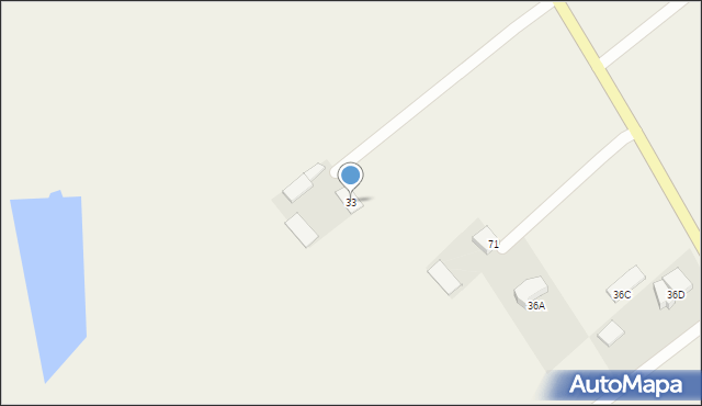 Grzybno, Grzybno, 33, mapa Grzybno