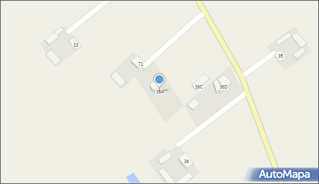Grzybno, Grzybno, 36A, mapa Grzybno