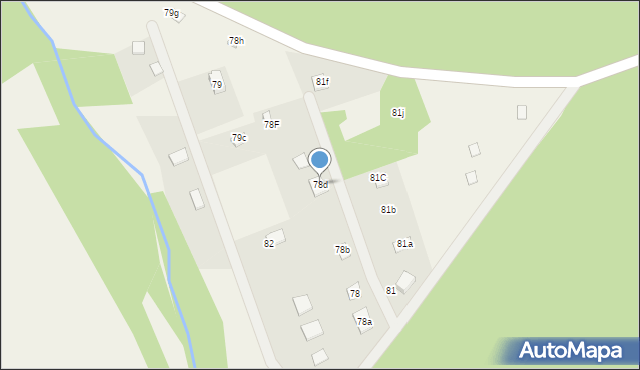 Grzybno, Grzybno, 78d, mapa Grzybno