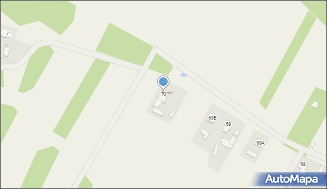 Grzybów, Grzybów, 70, mapa Grzybów