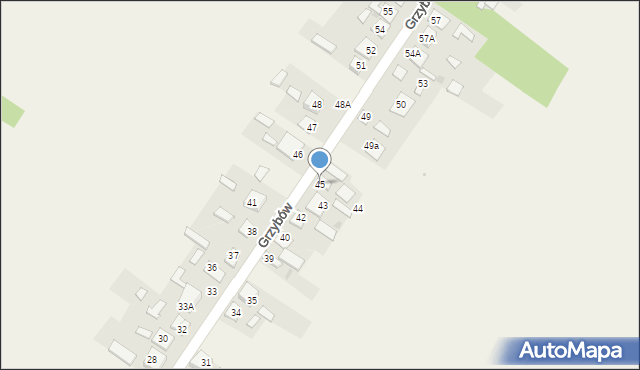 Grzybów, Grzybów, 45, mapa Grzybów
