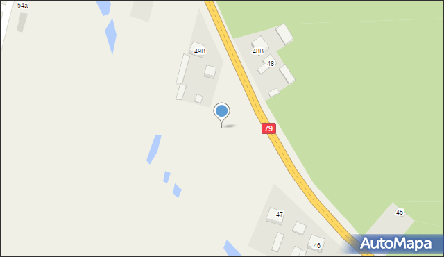 Grzybów, Grzybów, 47b, mapa Grzybów