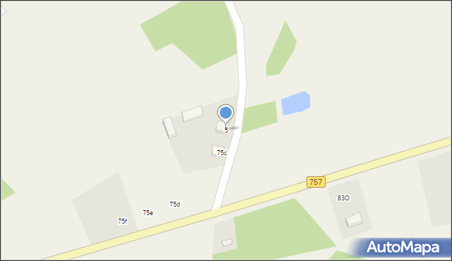 Grzybów, Grzybów, 75, mapa Grzybów