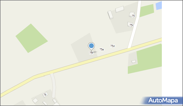 Grzybów, Grzybów, 75f, mapa Grzybów