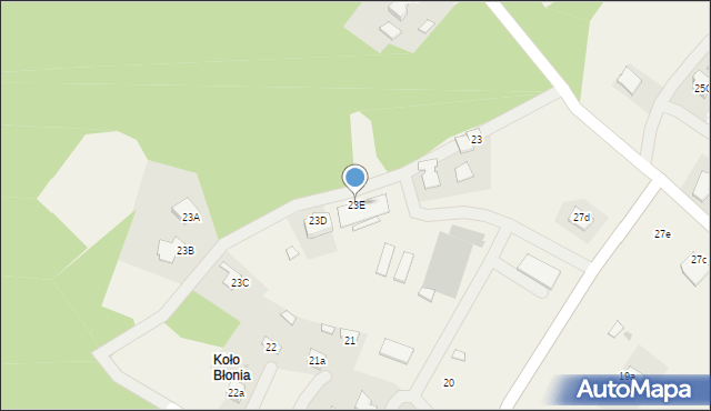 Grzybów, Grzybów, 23E, mapa Grzybów