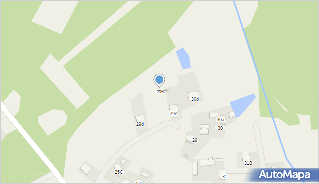 Grzybów, Grzybów, 29b, mapa Grzybów