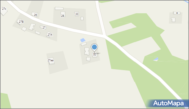 Grzybów, Grzybów, 32, mapa Grzybów