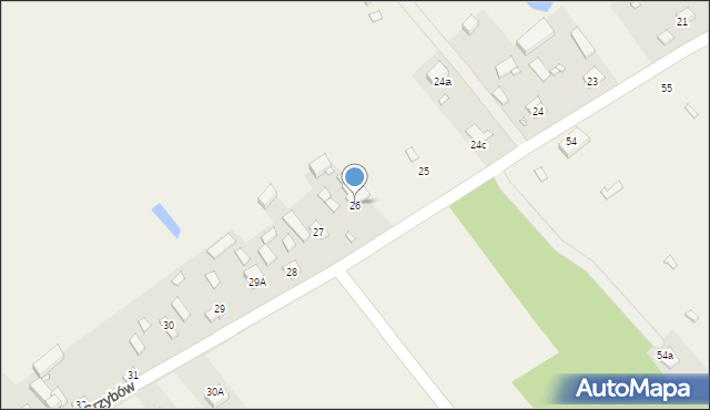 Grzybów, Grzybów, 26, mapa Grzybów
