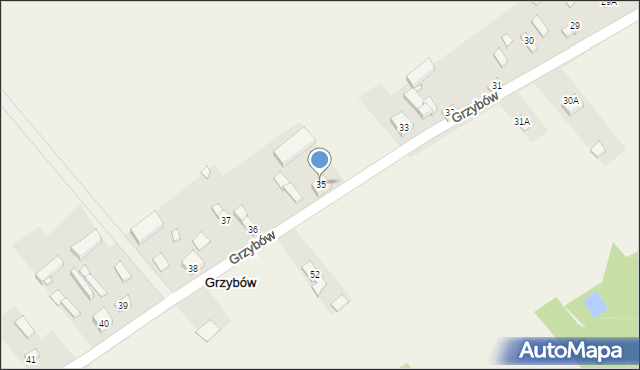 Grzybów, Grzybów, 35, mapa Grzybów