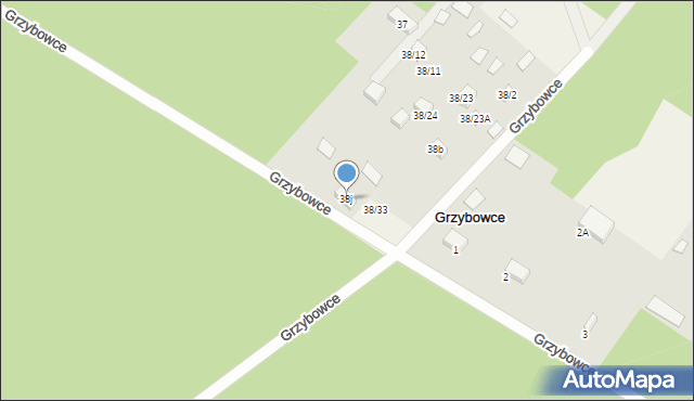 Grzybowce, Grzybowce, 38j, mapa Grzybowce