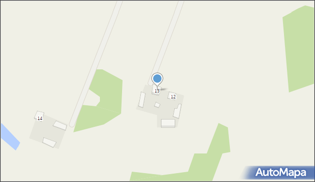 Grzybowo, Grzybowo, 13, mapa Grzybowo