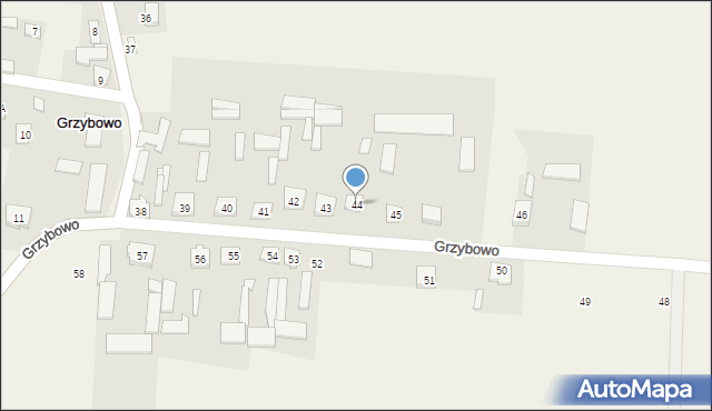 Grzybowo, Grzybowo, 44, mapa Grzybowo