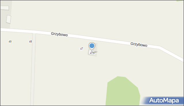 Grzybowo, Grzybowo, 47A, mapa Grzybowo