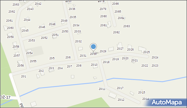 Grzybowo, Grzybowo, 20/30, mapa Grzybowo