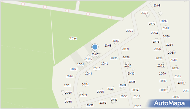 Grzybowo, Grzybowo, 20/66, mapa Grzybowo