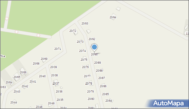 Grzybowo, Grzybowo, 20/90, mapa Grzybowo