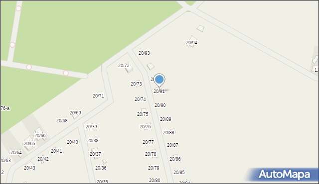 Grzybowo, Grzybowo, 20/91, mapa Grzybowo