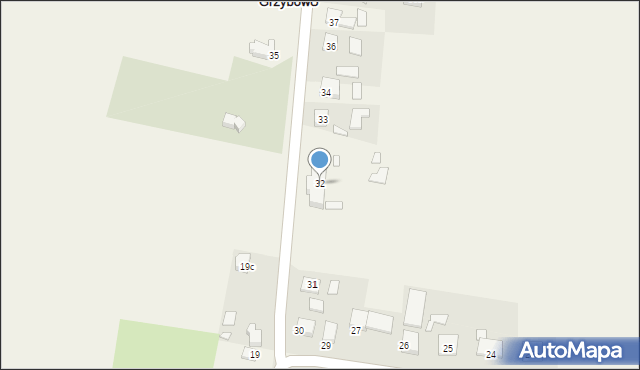 Grzybowo, Grzybowo, 32, mapa Grzybowo