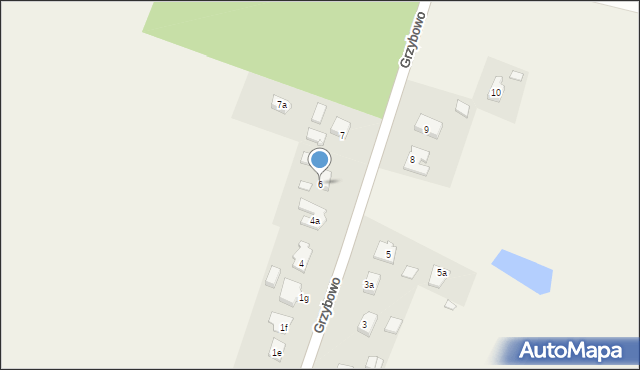 Grzybowo, Grzybowo, 6, mapa Grzybowo