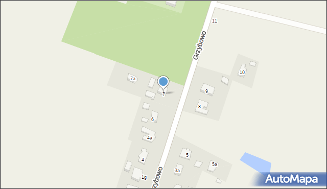 Grzybowo, Grzybowo, 7, mapa Grzybowo