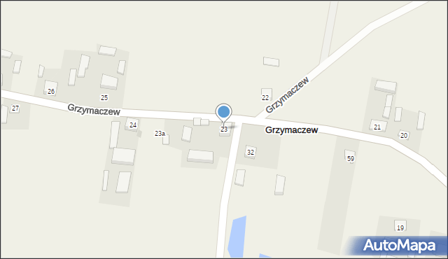 Grzymaczew, Grzymaczew, 23, mapa Grzymaczew