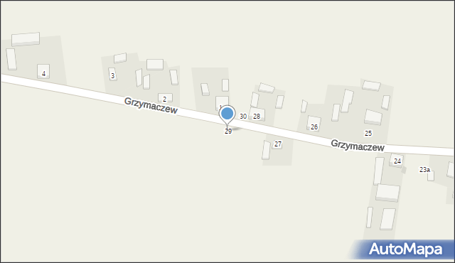 Grzymaczew, Grzymaczew, 29, mapa Grzymaczew