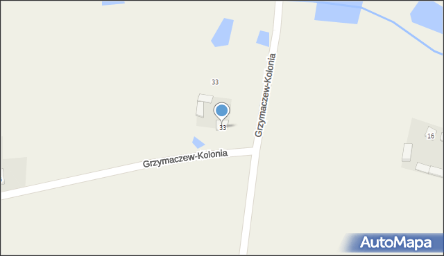 Grzymaczew, Grzymaczew, 33, mapa Grzymaczew