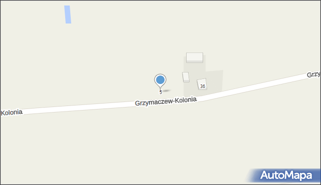 Grzymaczew, Grzymaczew, 5, mapa Grzymaczew