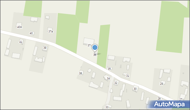 Grzymała, Grzymała, 36, mapa Grzymała