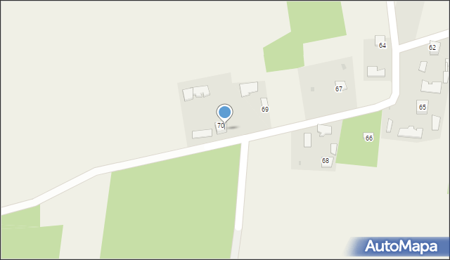 Grzymała, Grzymała, 70A, mapa Grzymała